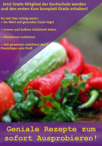 Gratis Bereich – So sieht es in der online Kochschule aus! Teste direkt die ersten Videos und Rezepte